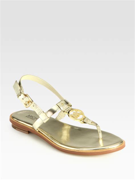 michael kors gold sandals 2014|michael kors gold sandals women.